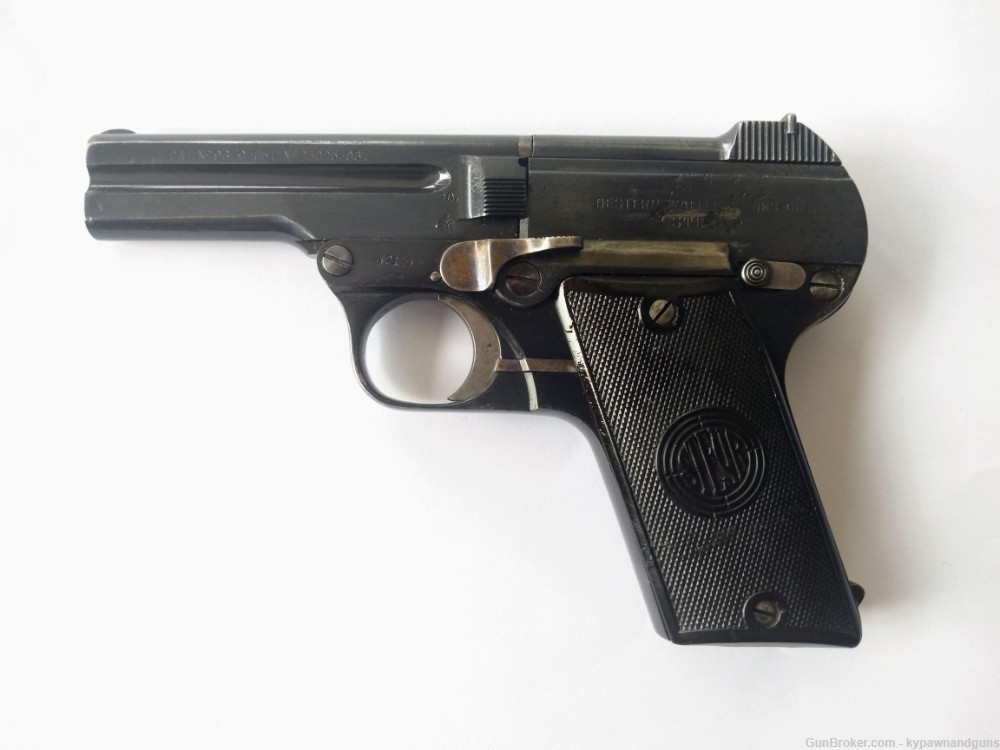 Steyr m1908 .32acp (7.65 Browning) Pistol - Austrian State Security Marked-img-1