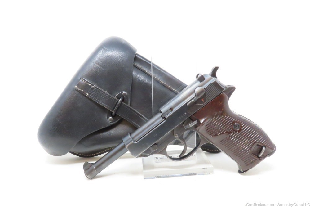 WORLD WAR II German SPREEWERKE “cyq” Code P.38 Semi-Auto Pistol C&R-img-1