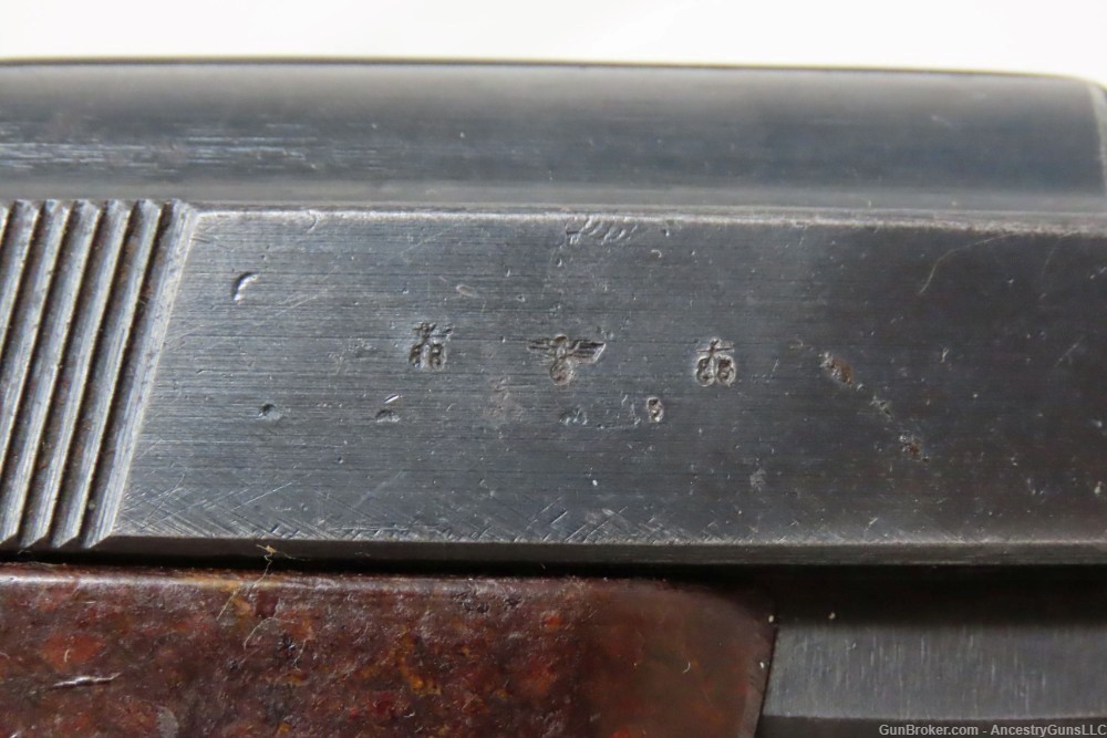 WORLD WAR II German SPREEWERKE “cyq” Code P.38 Semi-Auto Pistol C&R-img-19