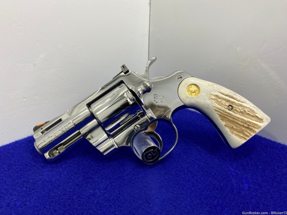 1995 Colt Python 2 1/2"  *FACTORY BRIGHT STAINLESS* Absolutely Phenomenal-img-4