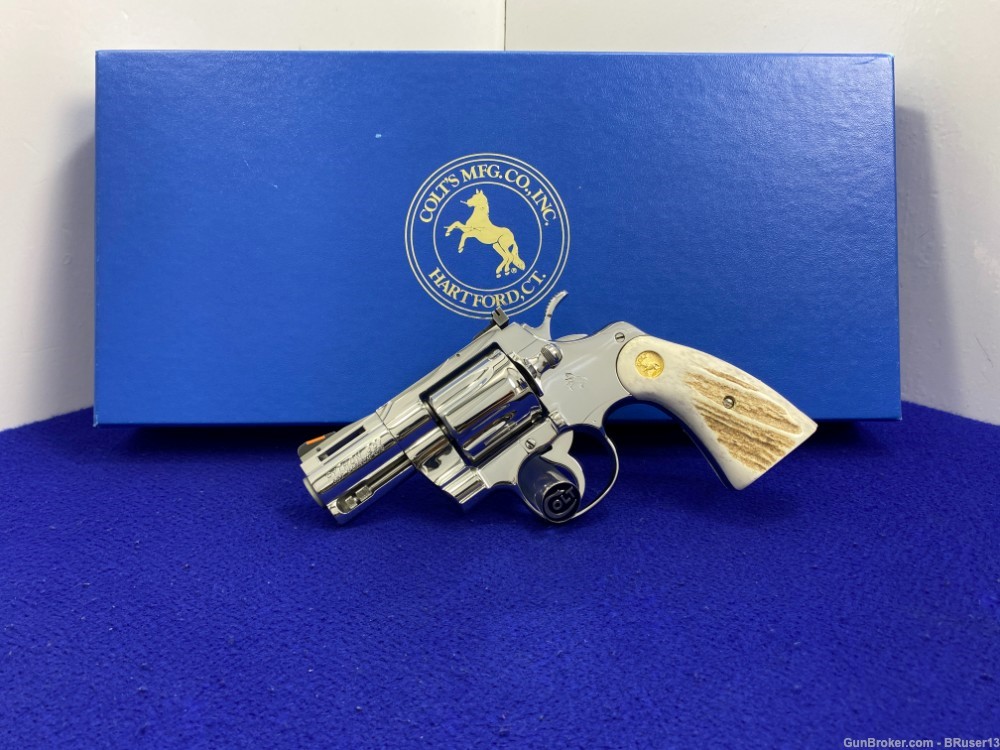 1995 Colt Python 2 1/2"  *FACTORY BRIGHT STAINLESS* Absolutely Phenomenal-img-3
