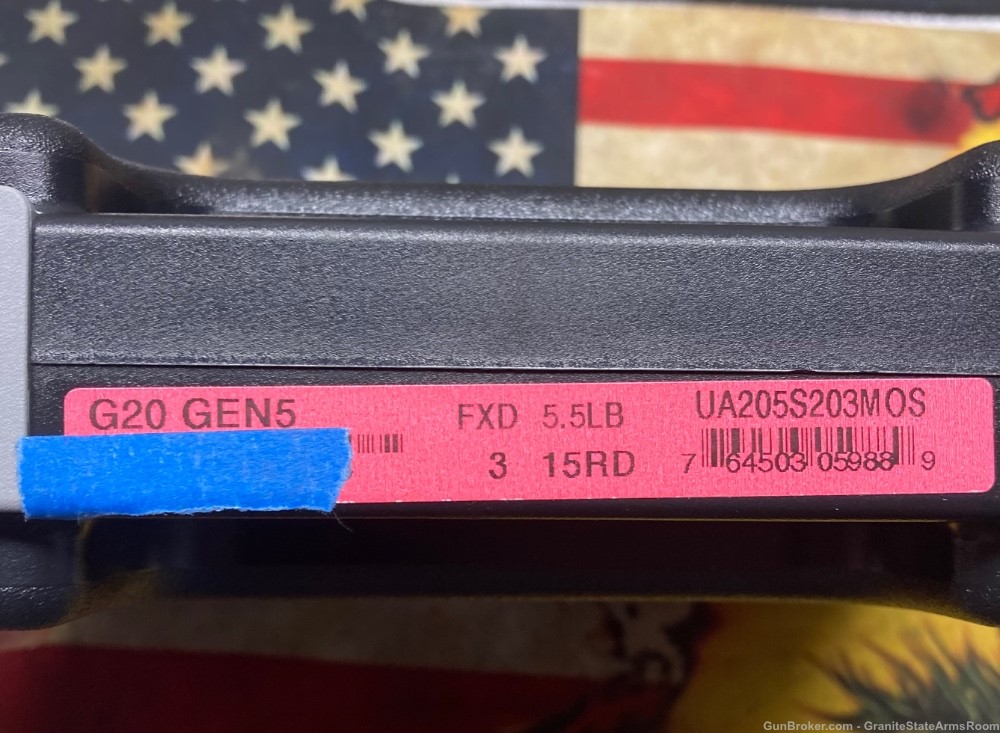 Glock G20 Gen5 15rd mags MOS-img-3