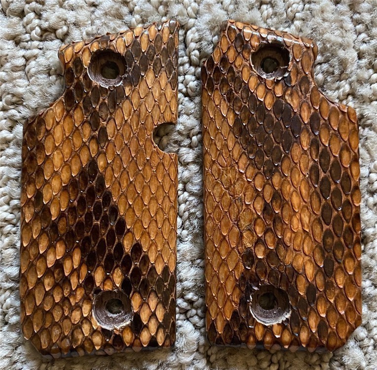Genuine Python Skin Grips for SIG SAUER P238 GRIPS ONLY-img-0