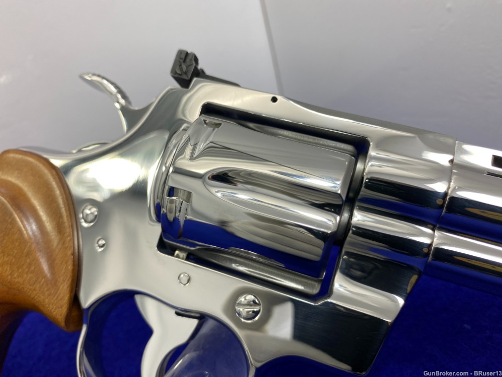1985 Colt Python .357 Mag 6" *ULTRA RARE FACTORY BRIGHT STAINLESS MODEL*-img-33