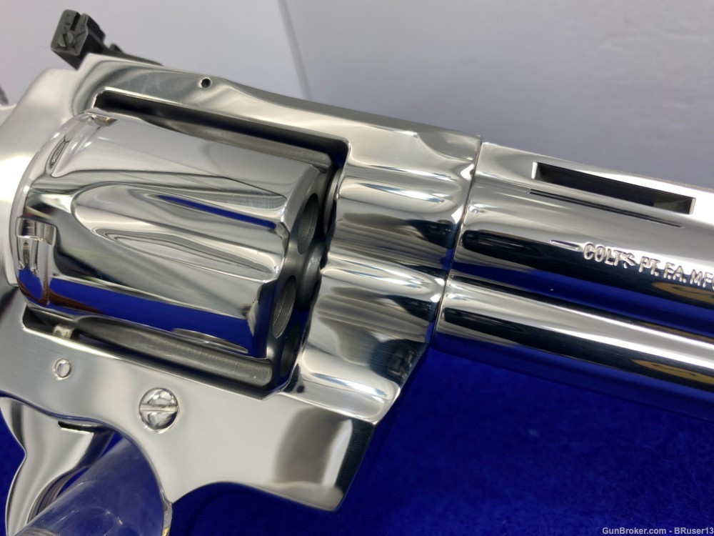 1985 Colt Python .357 Mag 6" *ULTRA RARE FACTORY BRIGHT STAINLESS MODEL*-img-30