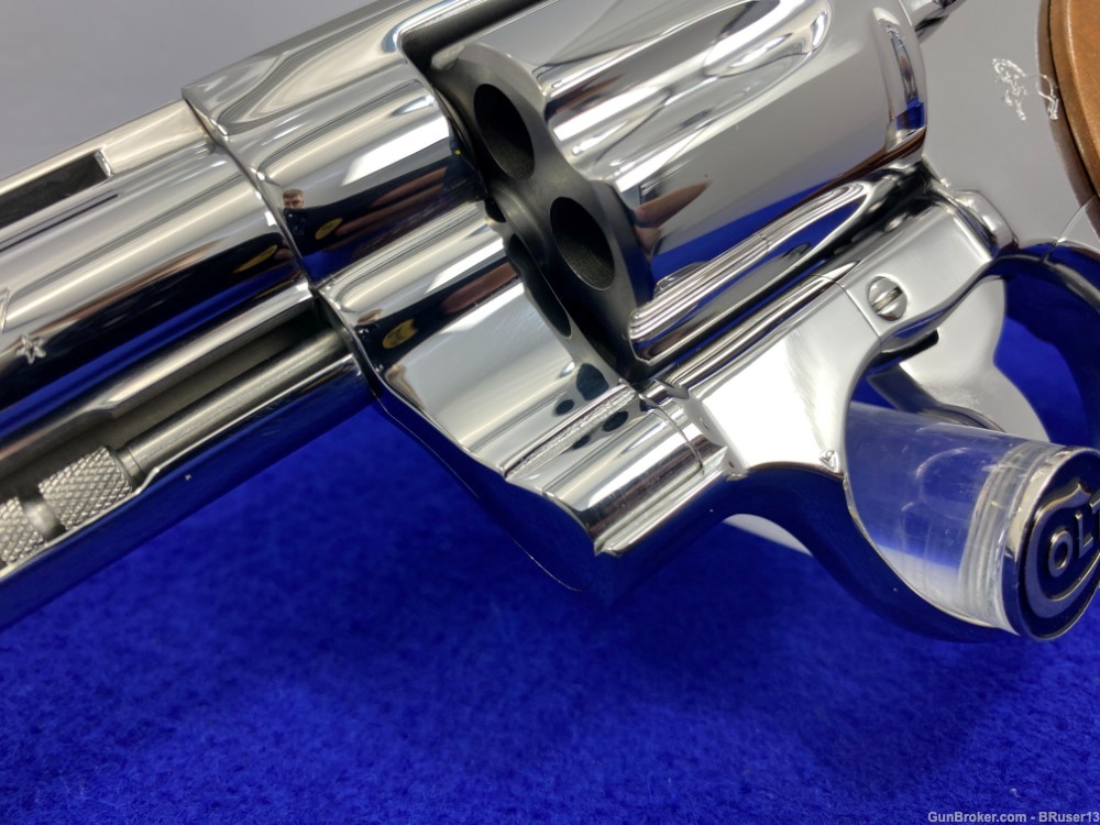 1985 Colt Python .357 Mag 6" *ULTRA RARE FACTORY BRIGHT STAINLESS MODEL*-img-12
