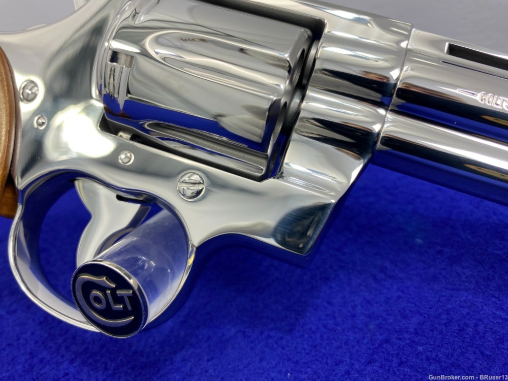 1985 Colt Python .357 Mag 6" *ULTRA RARE FACTORY BRIGHT STAINLESS MODEL*-img-29