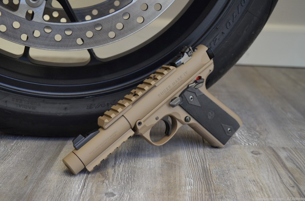 X-Werks Coyote Tan Ruger MKIV 22/45 Tactical 22 Mark 4 40149-img-0