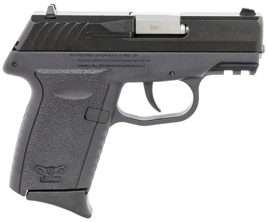 SCCY CPX-2 Gen 3 Pistol 9mm 3.10 10+1 DAO Gray Zytel Polymer Frame Black St-img-1