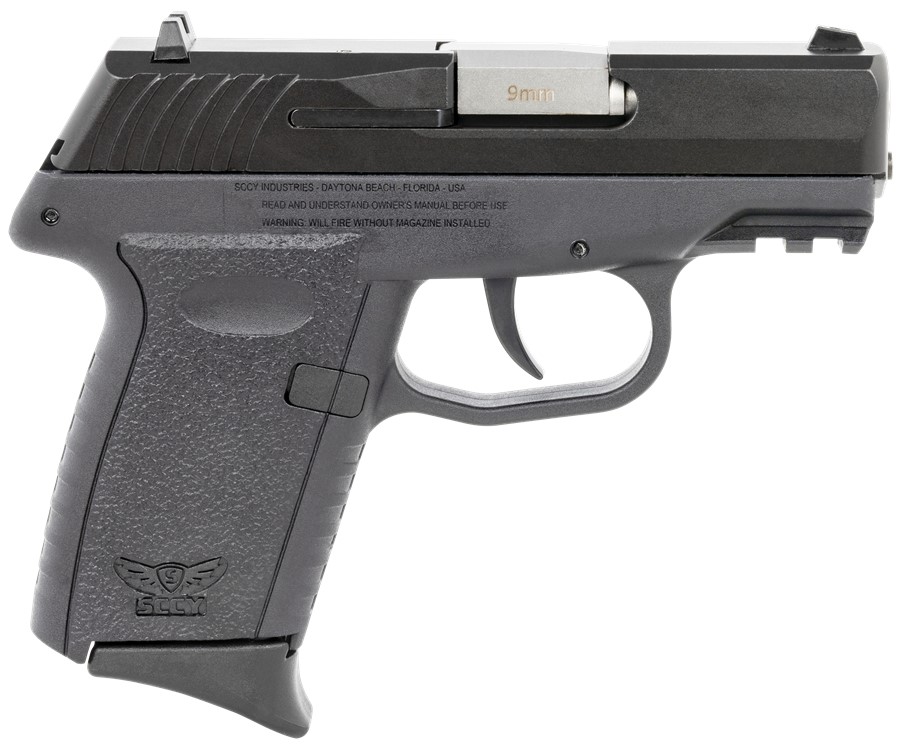 SCCY CPX-2 Gen 3 Pistol 9mm 3.10 10+1 DAO Gray Zytel Polymer Frame Black St-img-0