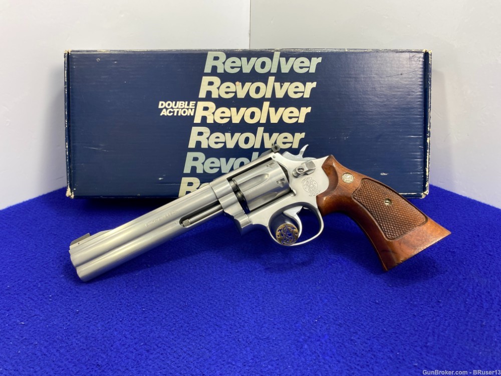 1990 Smith Wesson 648 .22MRF Stainless 6" *SUPER CLEAN-2nd YEAR PRODUCTION*-img-2