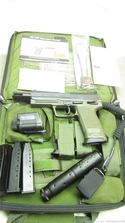 HK USP45 Tactical V1 - OD Green - 1 of 500 Heckler Koch USP45T - NIB -img-0