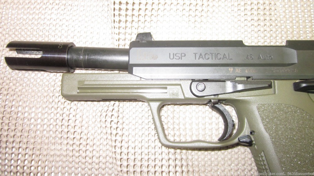 HK USP45 Tactical V1 - OD Green - 1 of 500 Heckler Koch USP45T - NIB -img-4
