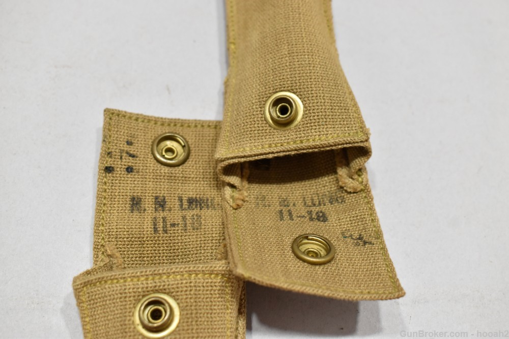 2 RH Long Marked WWI Cleaning M1916 Cleaning Kits Sleeves W Brass Rods READ-img-2