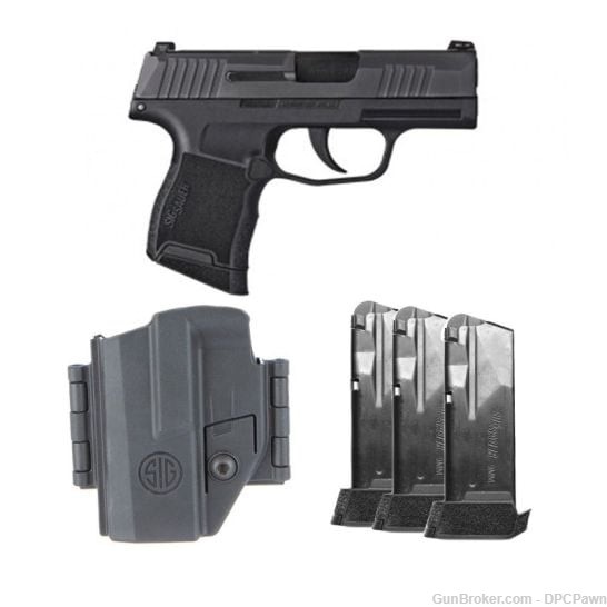 Sig Sauer P365 OR 9mm w/ 3 12rd Mags + Holster *Free Ship / NO CC FEES!-img-0