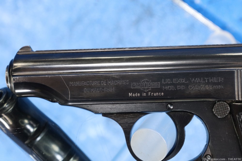 MANURHIN PP 7.65 / 32 AUTO WALTHER MADE IN FRANCE C&R ELIGIBLE-img-6
