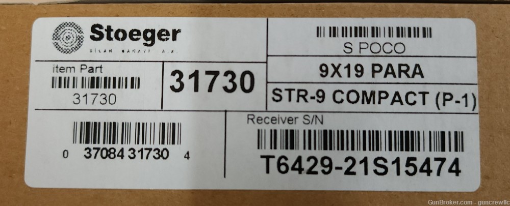 Stoeger 31730 STR-9C STR9 Compact 9mm Luger Black 13rd SHIPS FAST-img-7