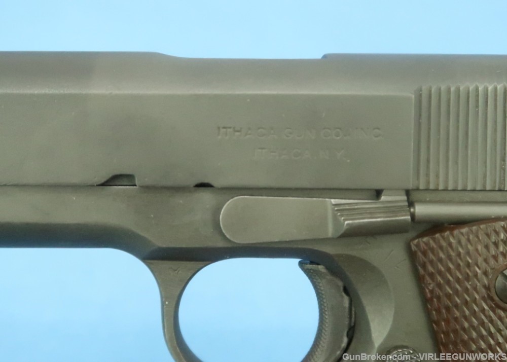 U.S Military Ithaca Gun Co. Inc. 1911A1 Pistol 45 ACP WWII 1944 Kraft Boxed-img-42