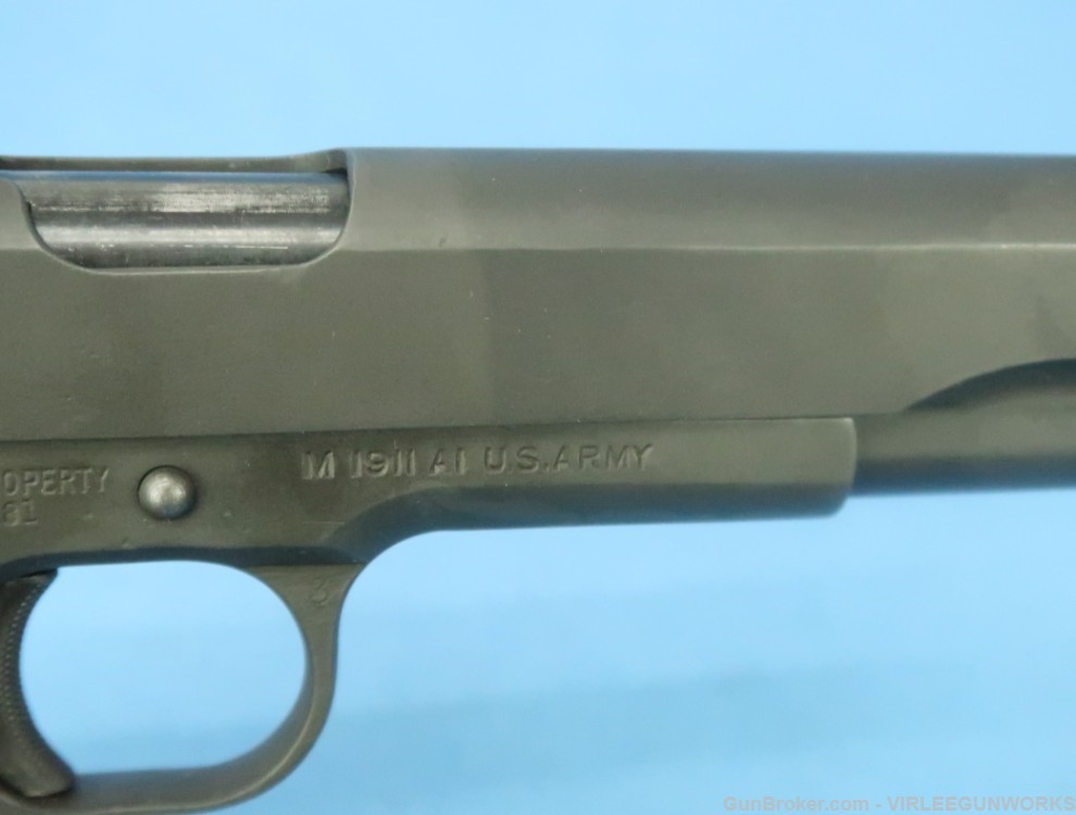 U.S Military Ithaca Gun Co. Inc. 1911A1 Pistol 45 ACP WWII 1944 Kraft Boxed-img-6