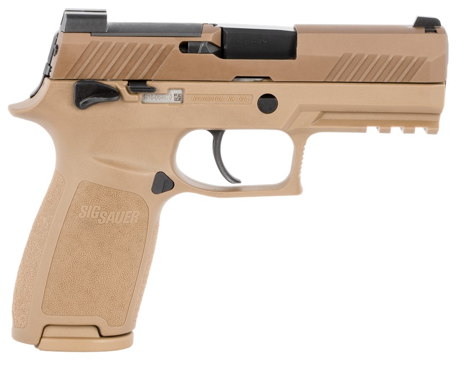 Sig Sauer P320-M18 Carry 9mm 3.90 10+1 Stainless Coyote PVD Finish Night Si-img-0