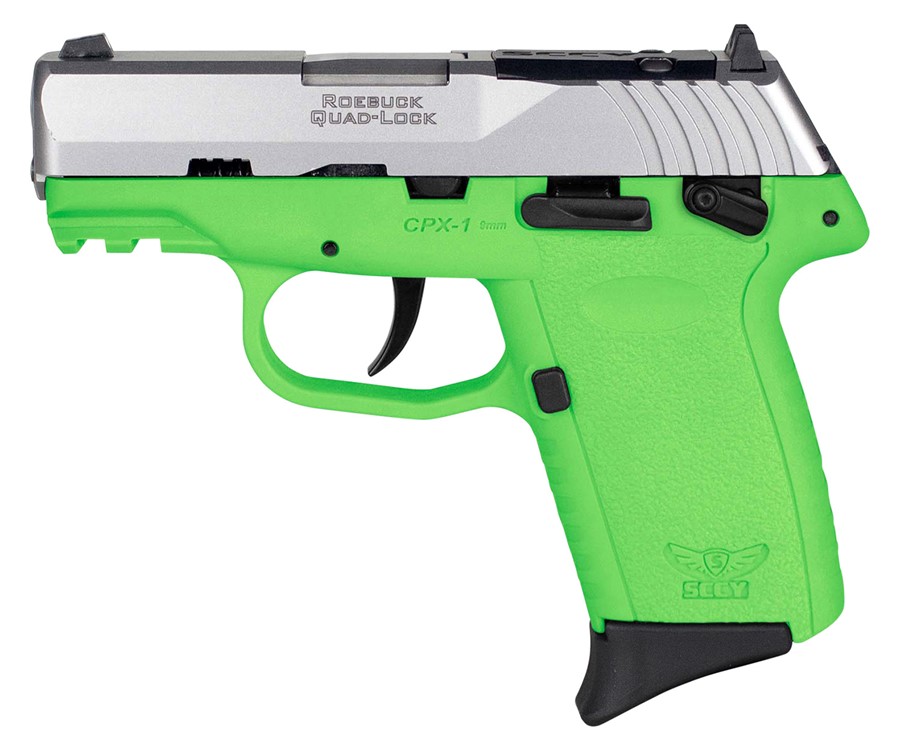 SCCY Industries CPX-1 Gen3 RDR 9mm Luger Pistol 3.10 Lime Green CPX1TTLGRDR-img-1