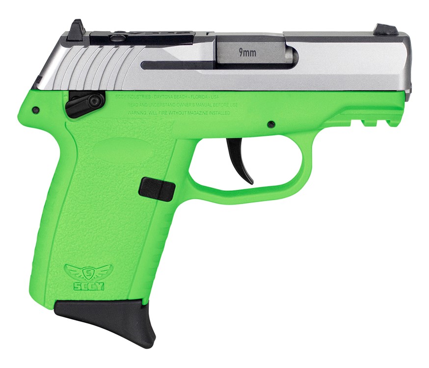 SCCY Industries CPX-1 Gen3 RDR 9mm Luger Pistol 3.10 Lime Green CPX1TTLGRDR-img-0