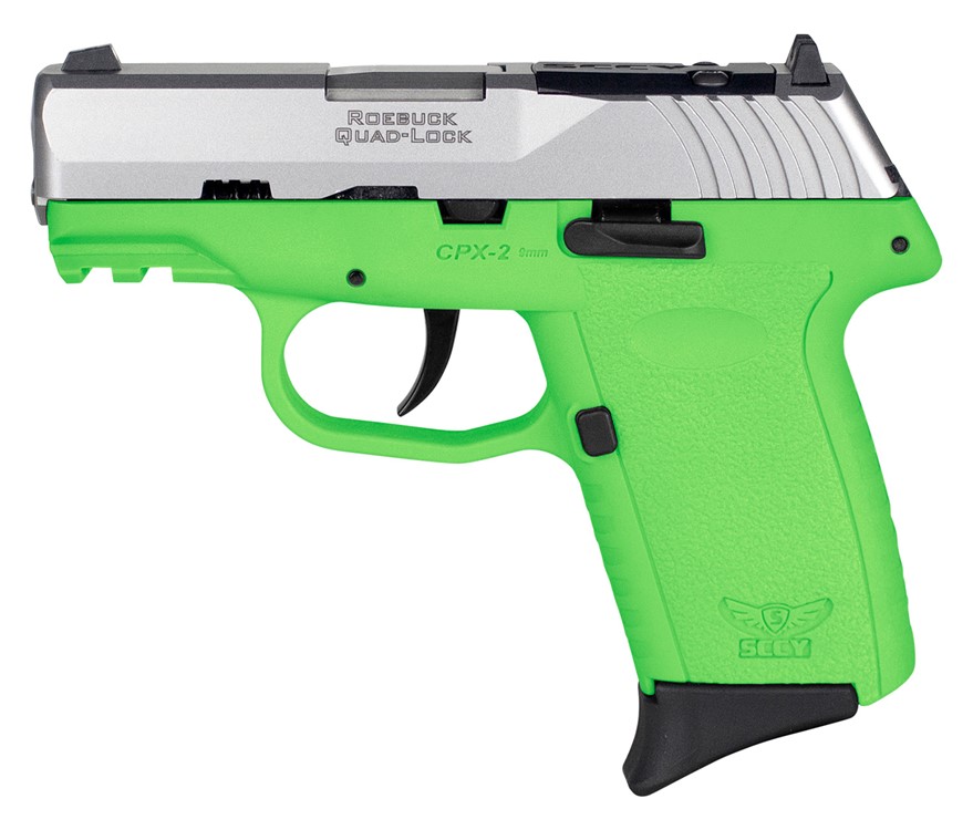 SCCY Industries CPX-2 Gen3 RDR 9mm Luger Pistol 3.10 Lime Green No Safety C-img-1
