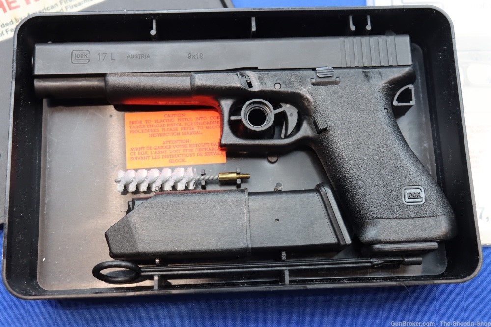 Glock Model G17L GEN1 Pistol G17 LONG SLIDE GENERATION 1 APRIL 1988 MFG 9MM-img-2