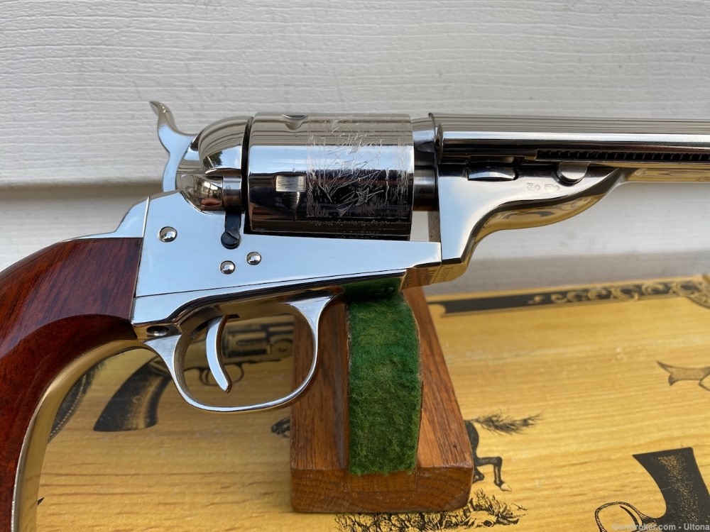 Cimarron Uberti 1872 Open Top 5.5" 44 Colt Russian Special Nickel UNFIRED! -img-3
