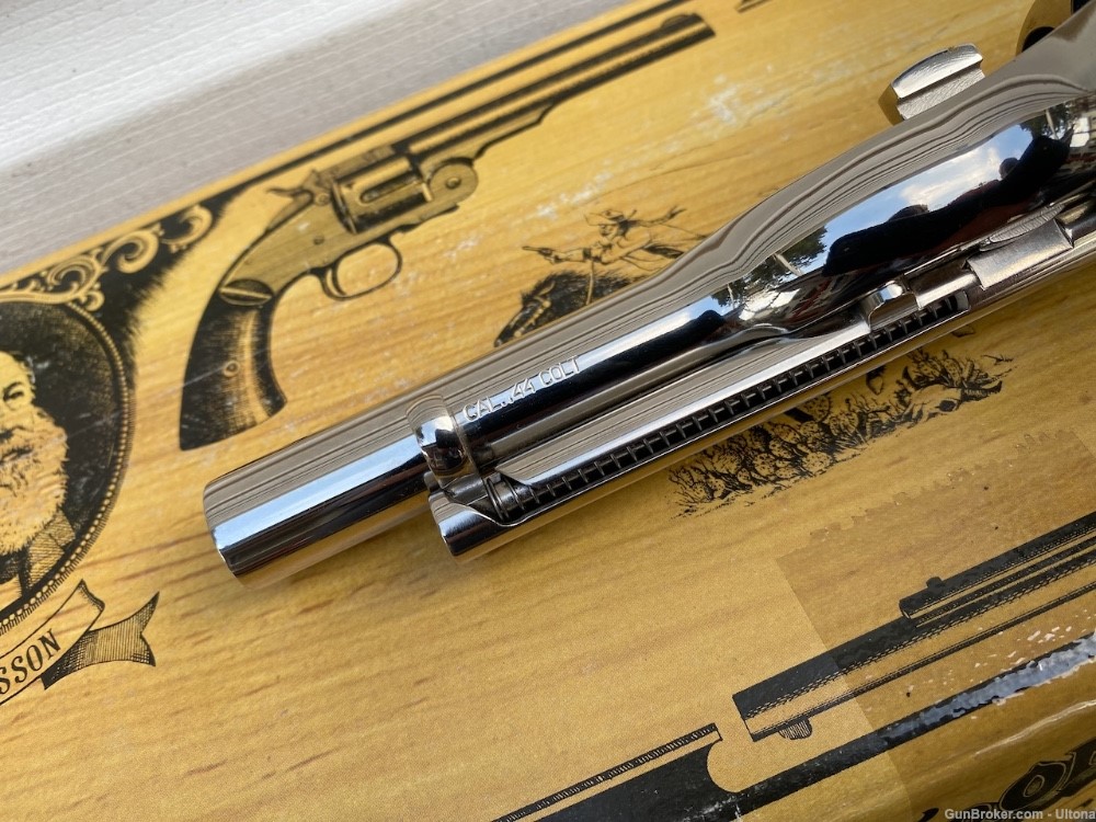 Cimarron Uberti 1872 Open Top 5.5" 44 Colt Russian Special Nickel UNFIRED! -img-6