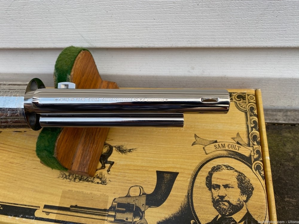 Cimarron Uberti 1872 Open Top 5.5" 44 Colt Russian Special Nickel UNFIRED! -img-4