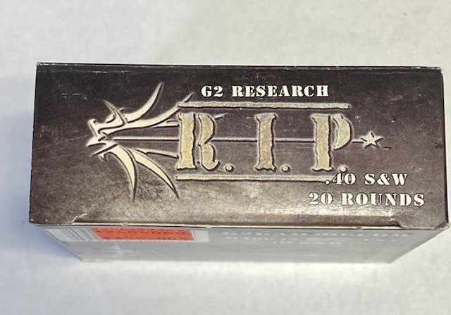 RIP G2 Research RIP Ammo .40 S&W Two Boxes-img-1