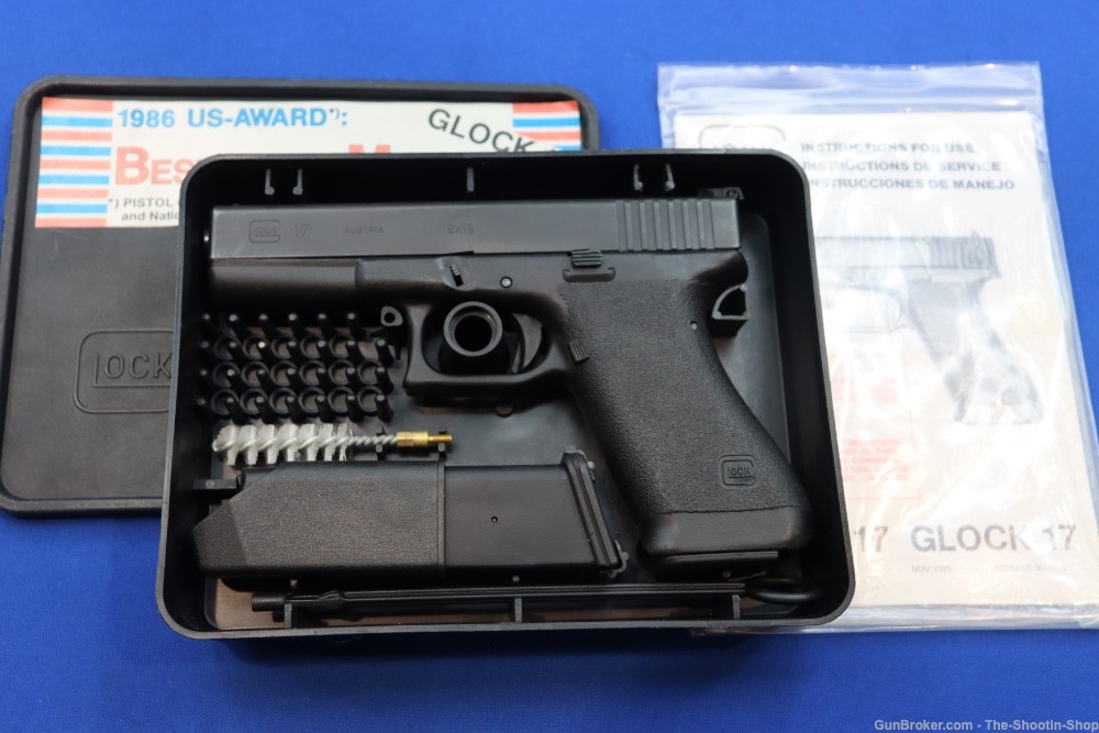 Glock Model G17 GEN1 Pistol 1985 MFG 4.5" PENCIL BARREL 17 Generation 1 9MM-img-0