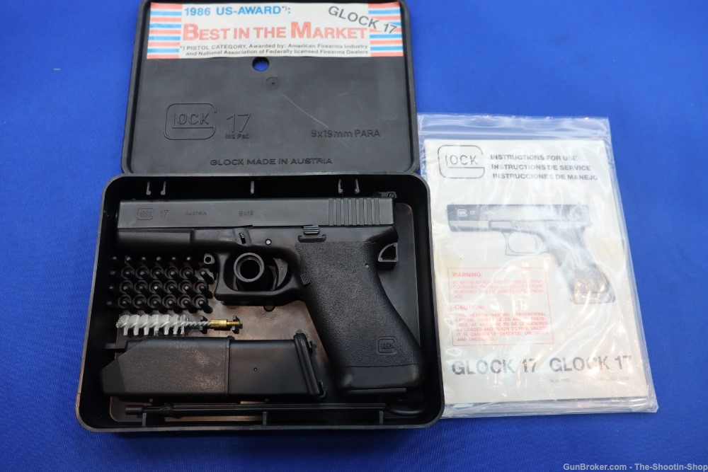 Glock Model G17 GEN1 Pistol 1985 MFG 4.5" PENCIL BARREL 17 Generation 1 9MM-img-51