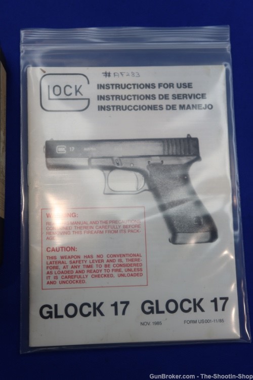 Glock Model G17 GEN1 Pistol 1985 MFG 4.5" PENCIL BARREL 17 Generation 1 9MM-img-55