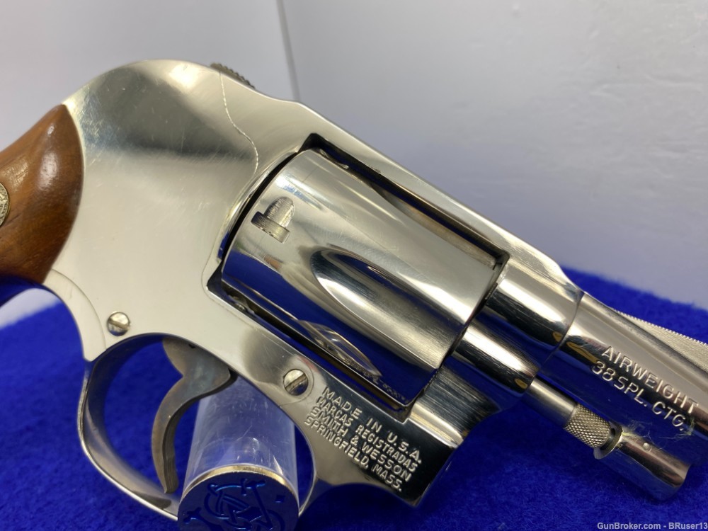 1982 Smith Wesson 38 No Dash .38spl Nickel *BODYGUARD AIRWEIGHT MODEL*-img-26