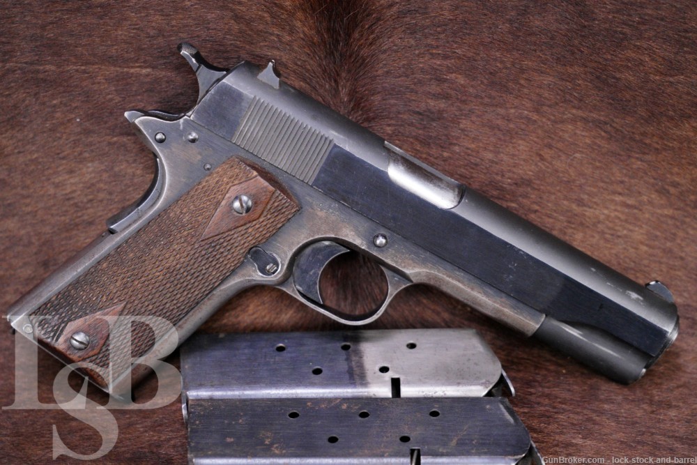 Colt Model of 1911 U.S. Property .45 ACP Semi-Auto Military Pistol 1918 C&R-img-0