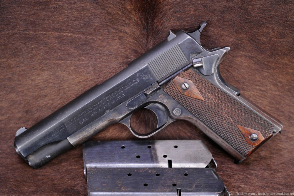 Colt Model of 1911 U.S. Property .45 ACP Semi-Auto Military Pistol 1918 C&R-img-3