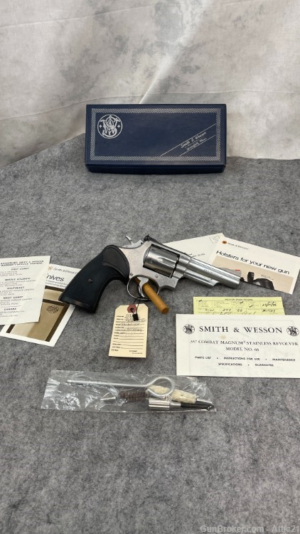 Smith & Wesson Model 66 No Dash .357Mag With Box and Paperwork 1976DOM -img-0