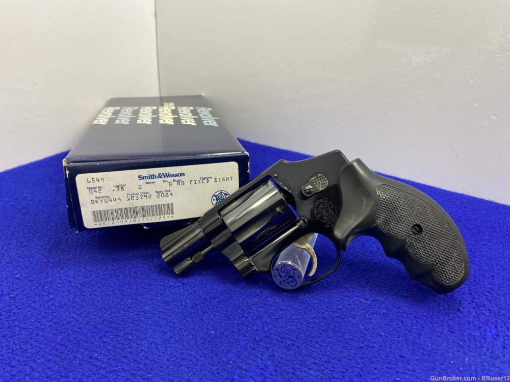 1992 Smith Wesson 42 .38 SPL Blue *SHROUDED HAMMER CENTENNIAL AIRWEIGHT*-img-2