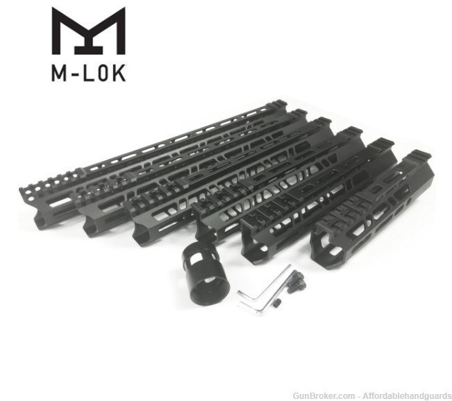 13.5''Clamp Mount Type M-LOK Handguards Edge CNC Chamfering For AR15-img-0