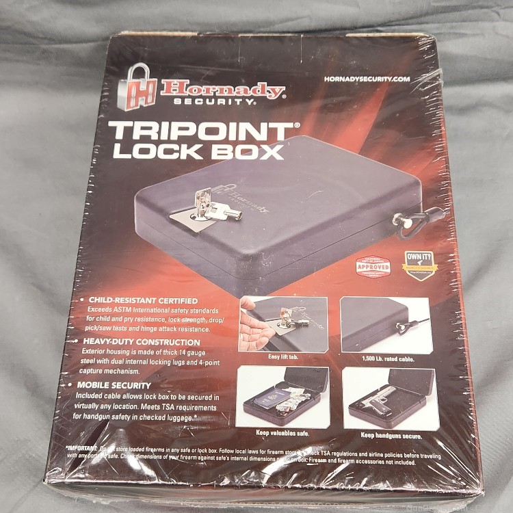 Hornady TriPoint pistol lock box new 98152-img-3