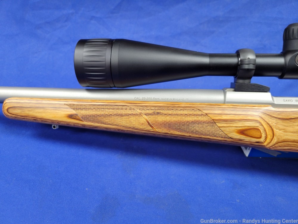 Sako Model 85 Varmint Bolt Action .22-250 Rem. Rifle w/ Burris Scope-img-9