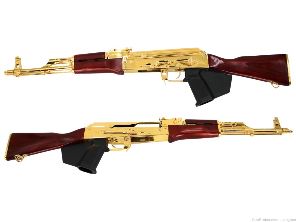 Riley Defense 24K Gold Plated AK 10 Round Semi-Auto *DAMAGED*-img-0