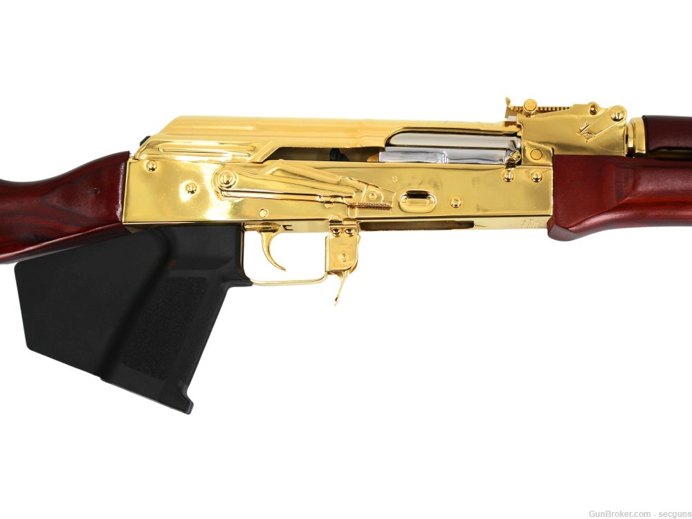 Riley Defense 24K Gold Plated AK 10 Round Semi-Auto *DAMAGED*-img-1