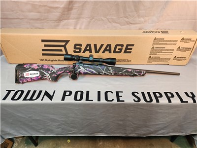 SAVAGE AXIS COMPACT 223REM MUDDY GIRL NEW! PENNY AUCTION!