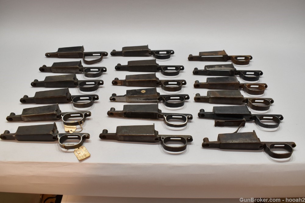 Large Lot 18 Assorted Mauser Bolt Action Rifle Incomplete Trigger Guards-img-10