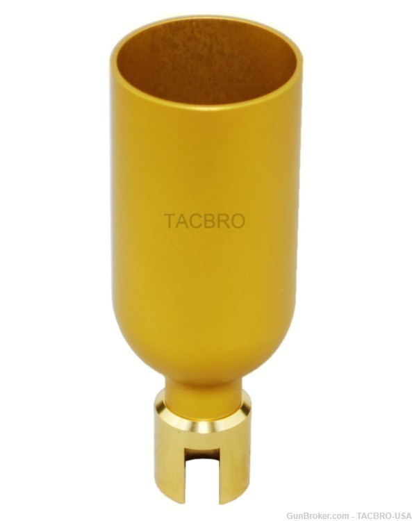 TACBRO Gold Ruger 1022 Golf Ball Launcher For Non-Threaded Standard 10/22-img-4