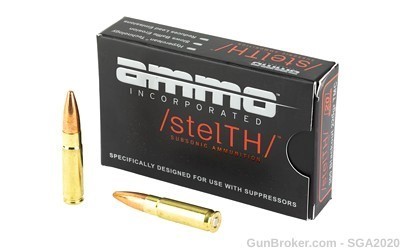 Ammo Inc, Subsonic, 300 Blackout, 220 Grain, -img-0