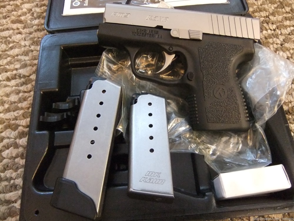  Kahr PM9 semi-automatic pistol 9mm. NEW 2 Mags & Paperwork California OK -img-1